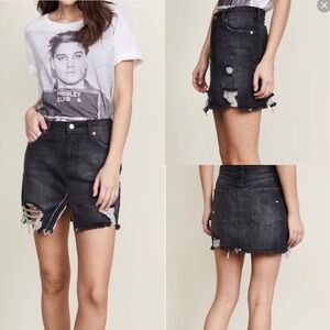 Free People We The Free Relaxed & Destroyed Skirt